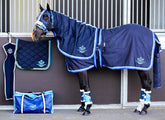 Navy Show Set + Surcingle with Sky & Royal Blue Trim